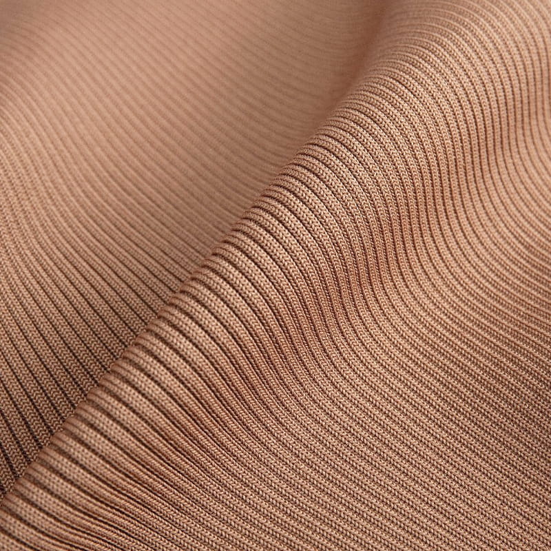 경량 의류를 위한 2x2 낮은 신축성 폴리에스테르 늑골이 있는 니트 직물